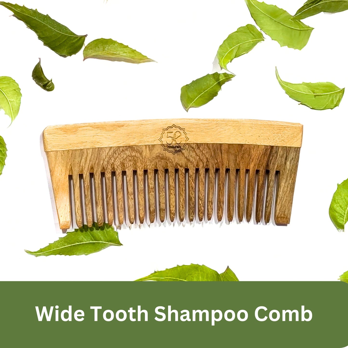 Neem Wood Comb, Handcrafted, Scalp Stimulating