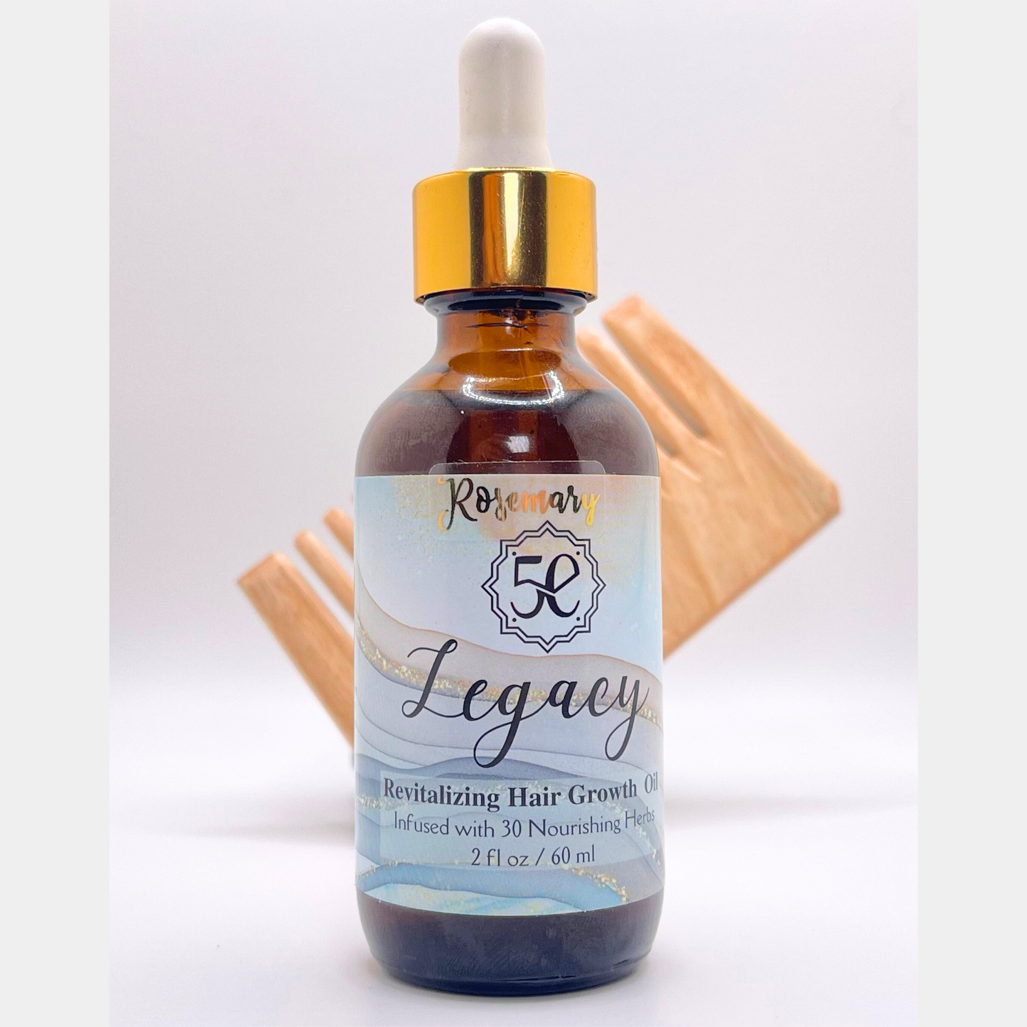 Natural Herbal Hair Oil, Rosemary Revitalizing Hair Growth Oil