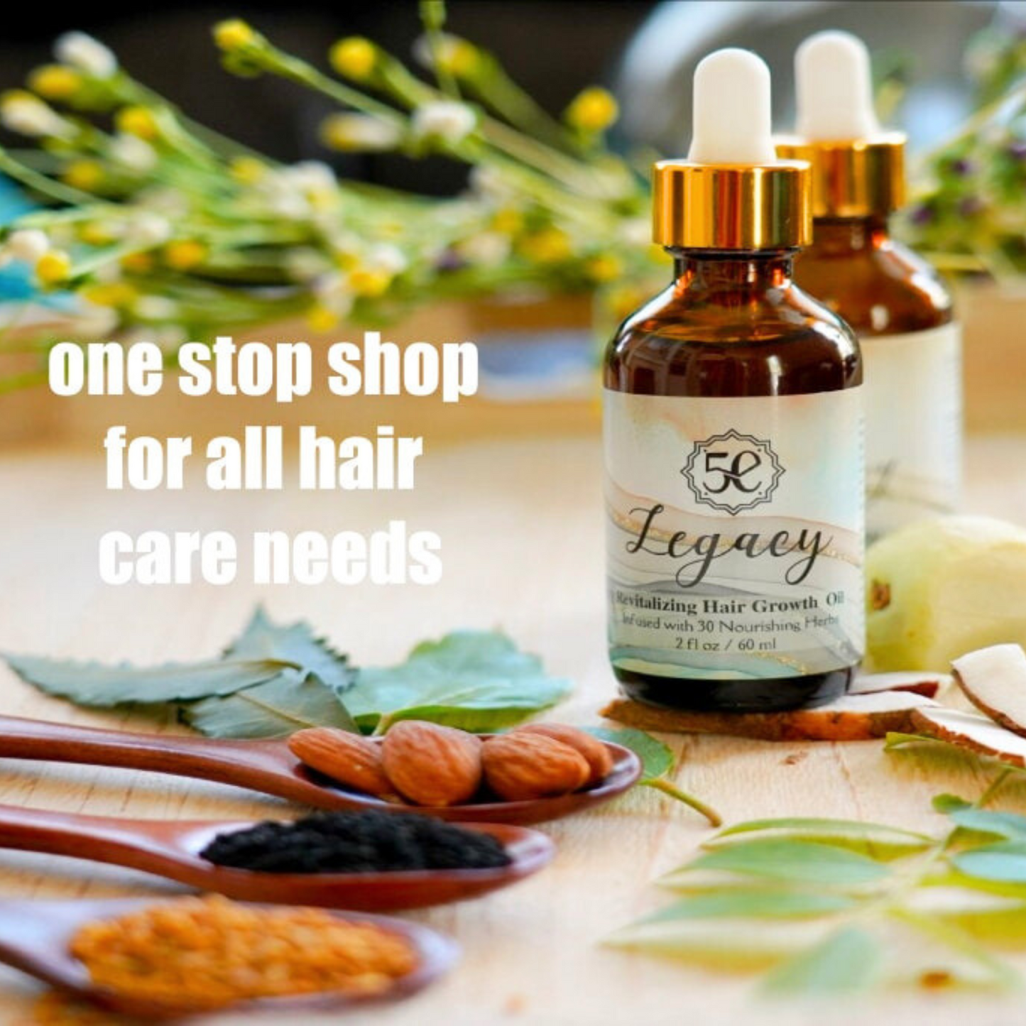 Natural Herbal Hair Oil, Rosemary Revitalizing Hair Growth Oil