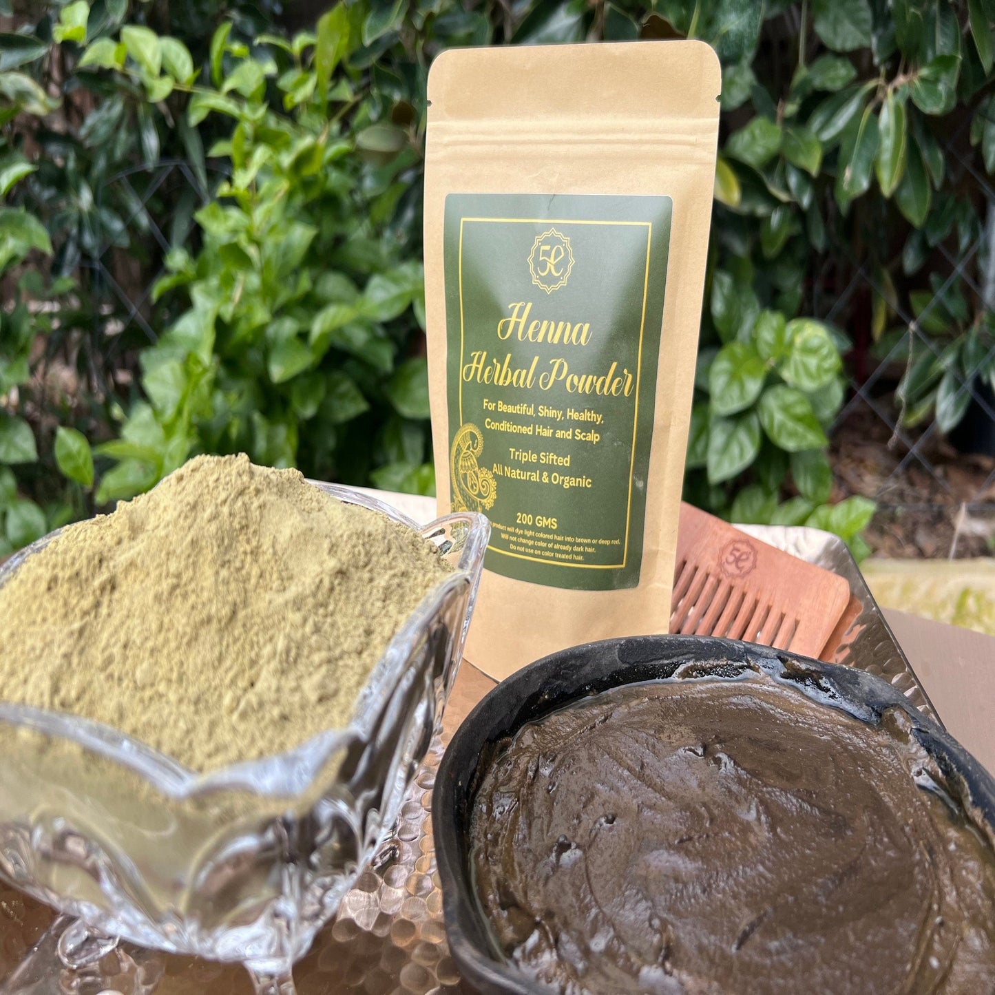 Natural Henna Herbal Hair Powder, Chemical-Free Organic Henna