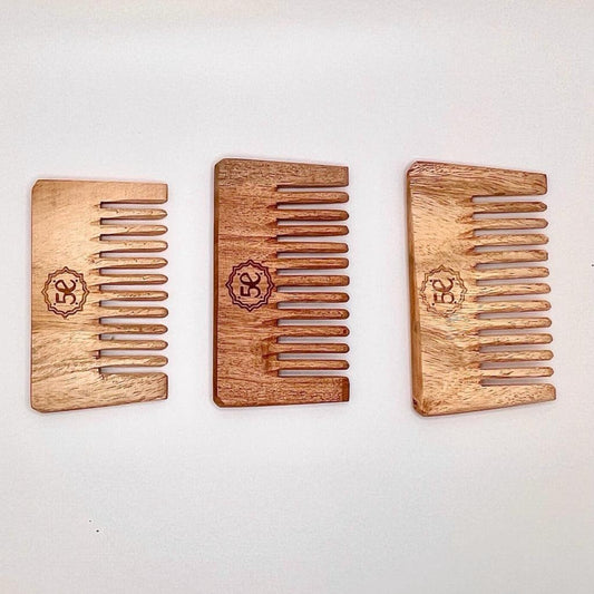 Neem Wood Comb, Handcrafted, Scalp Stimulating