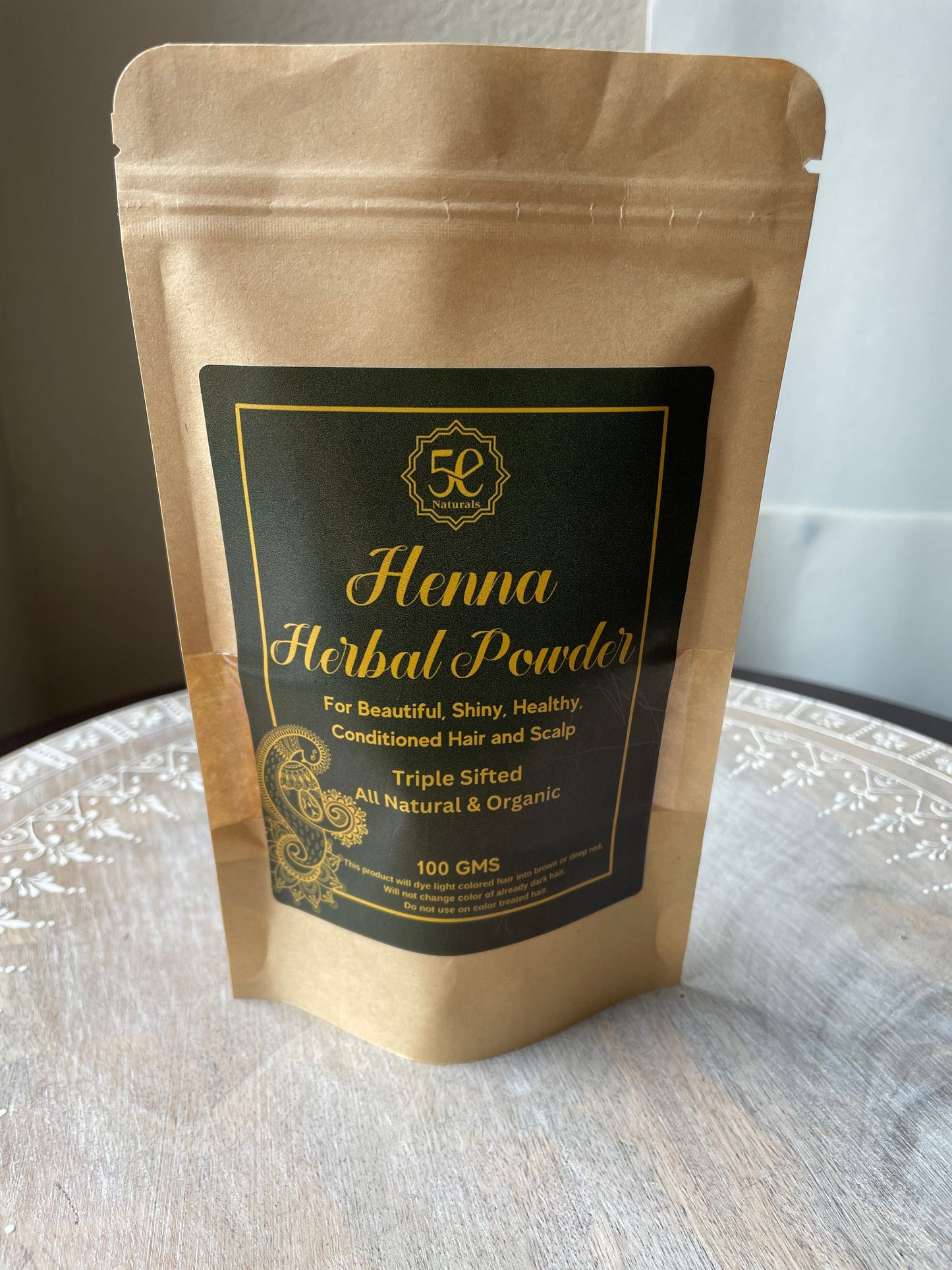 Natural Henna Herbal Hair Powder, Chemical-Free Organic Henna